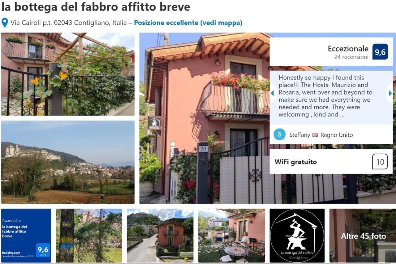 Вілла La Bottega Del Fabbro Affitto Breve Contigliano Екстер'єр фото